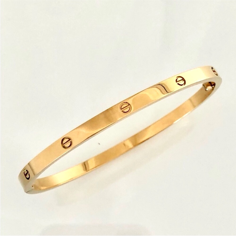 Gold Screw Small Model Bracelet - Picture 10 of 12